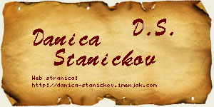 Danica Staničkov vizit kartica